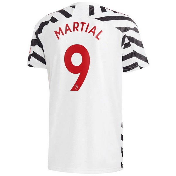Maillot Football Manchester United NO.9 Martial Third 2020-21 Blanc